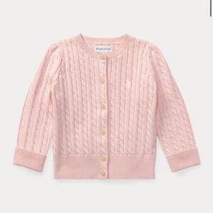 Ralph Lauren Light Pink Cable Knit Sweater